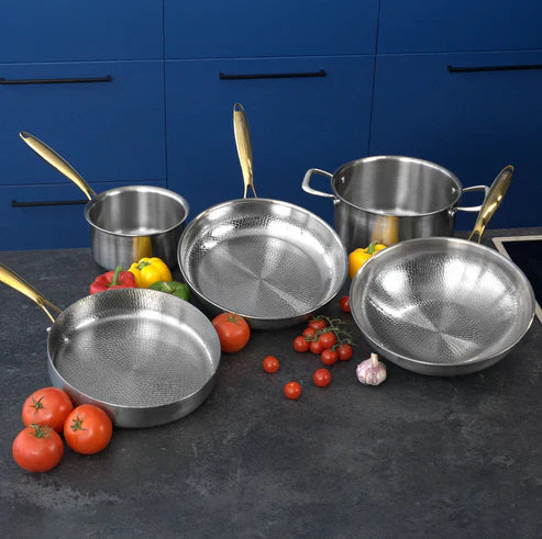 TitaniumFlame® Komplettes Set klassischer Küchenutensilien aus reinem Titan (14-teilig)