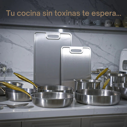 TitaniumFlame® Sartén Clásica Pro 2.0 de Titanio Puro