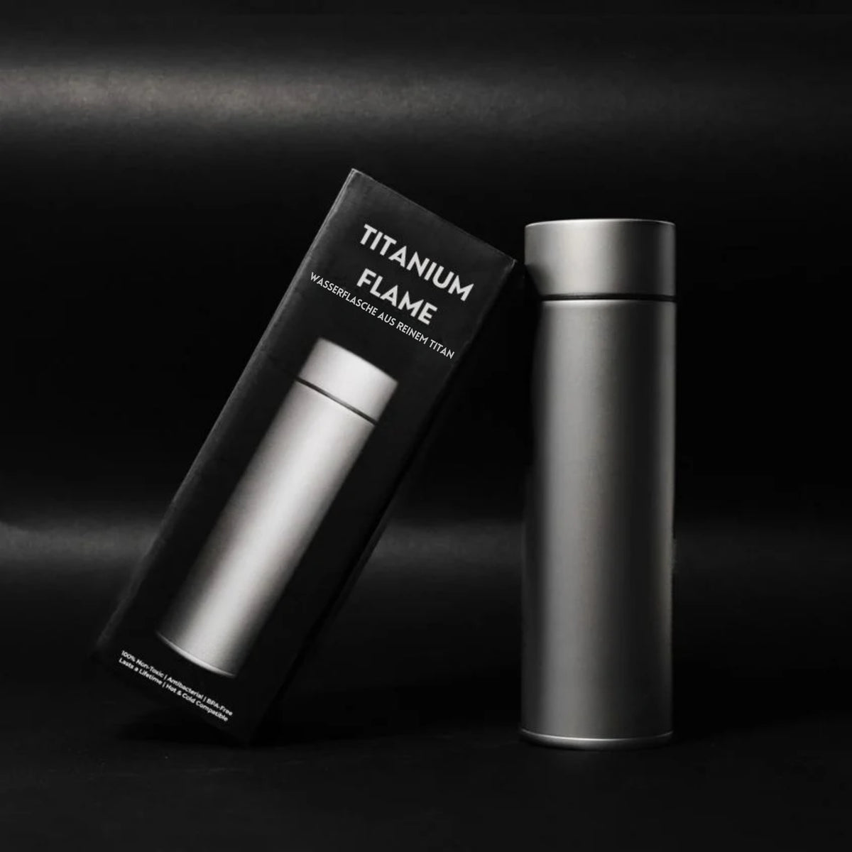 Wir stellen vor: TitaniumFlame® – die sicherste und hygienischste Trinkflasche