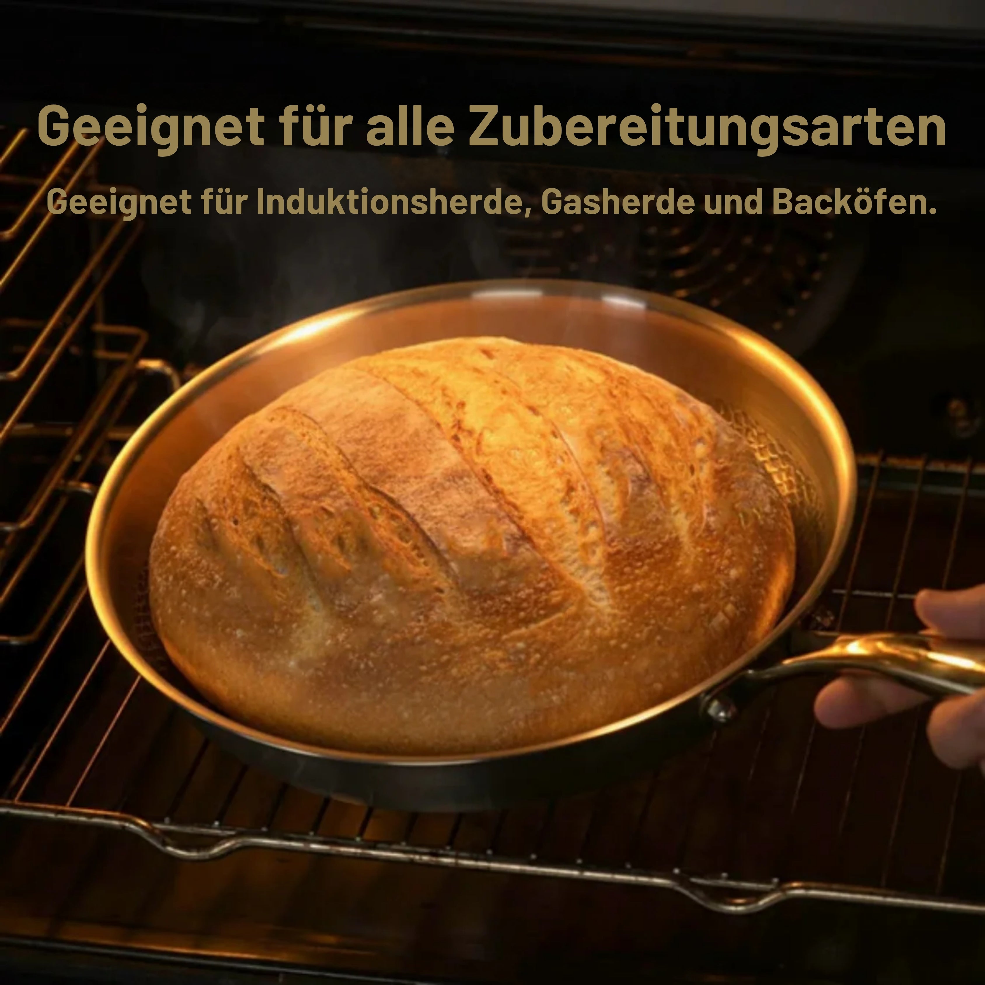 Klassische Pfanne und Wok aus reinem Titan