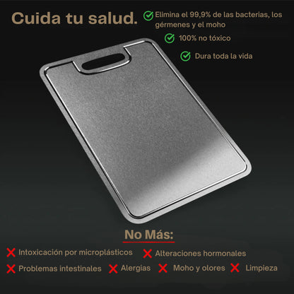 TitaniumFlame® Juego de Tablas de Cortar de Titanio Puro Certificado (P+M+G)