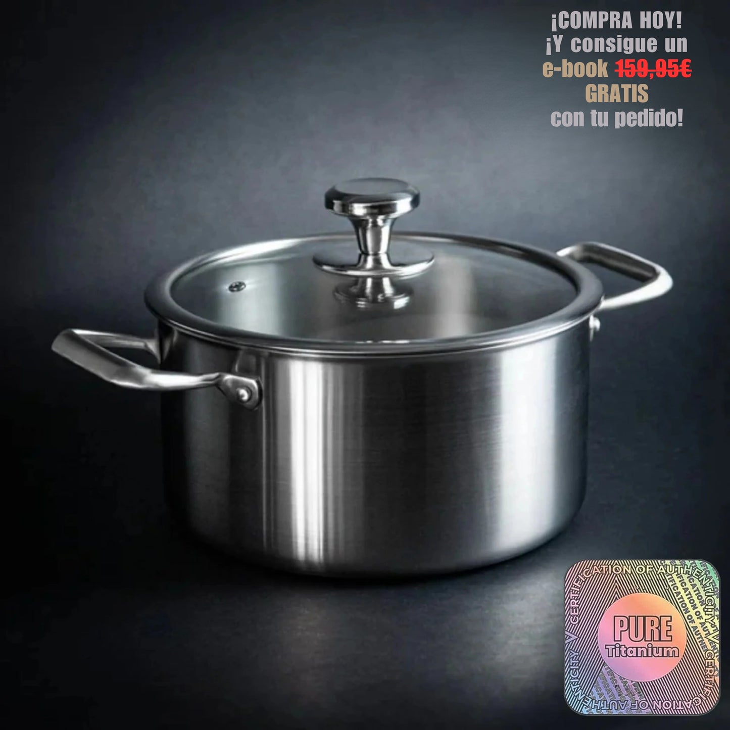 Olla de Titanio Puro TitaniumFlame