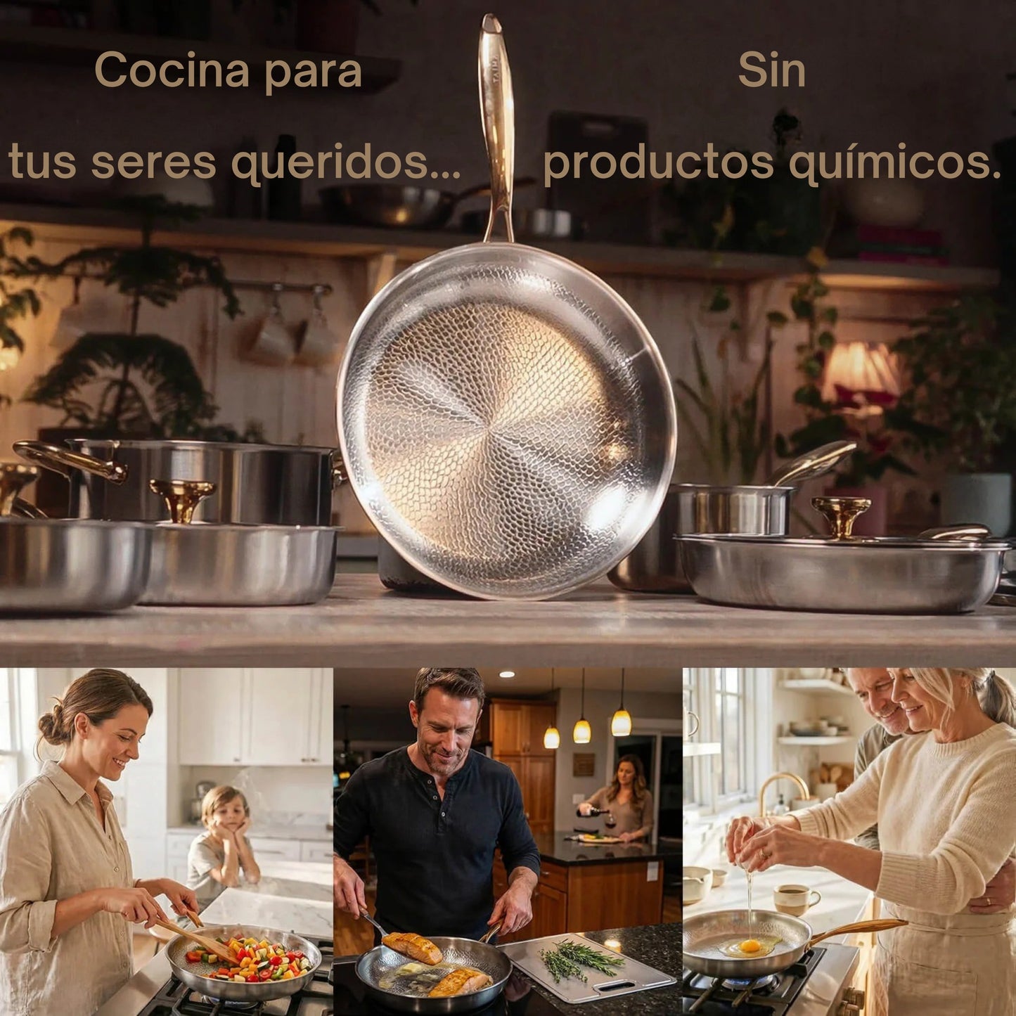 TitaniumFlame® Sartén Clásica Pro 2.0 de Titanio Puro