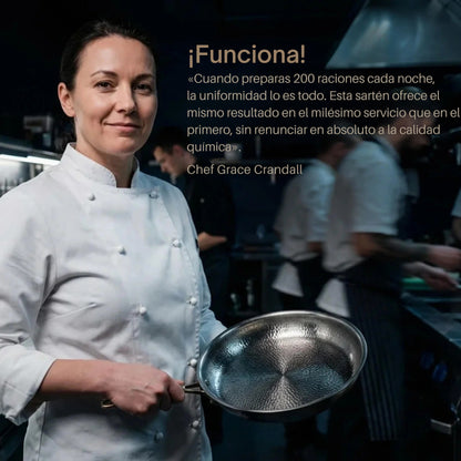 TitaniumFlame® Sartén Clásica Pro 2.0 de Titanio Puro
