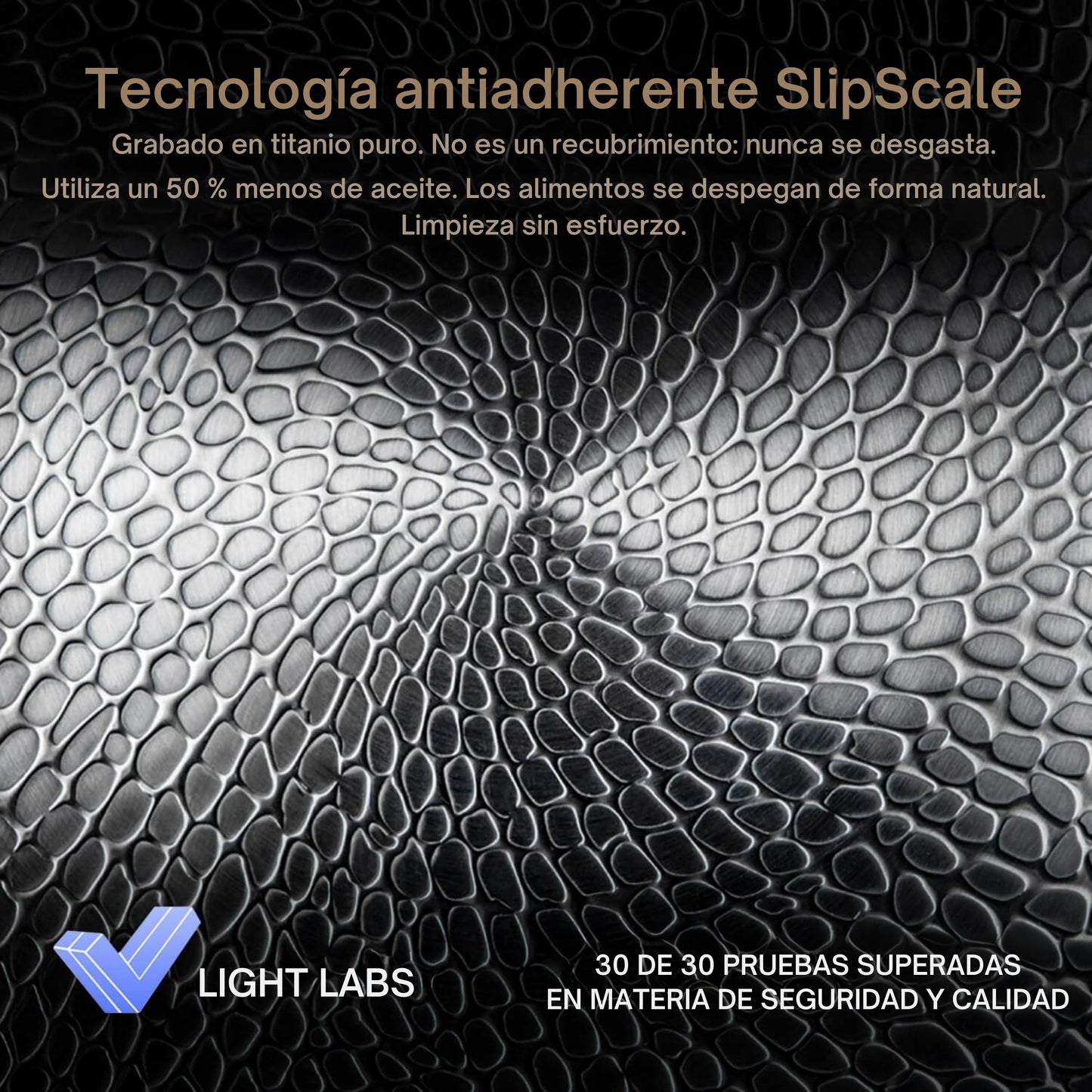 TitaniumFlame® Sartén Clásica Pro 2.0 de Titanio Puro