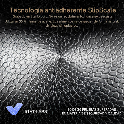 TitaniumFlame® Sartén Clásica Pro 2.0 de Titanio Puro