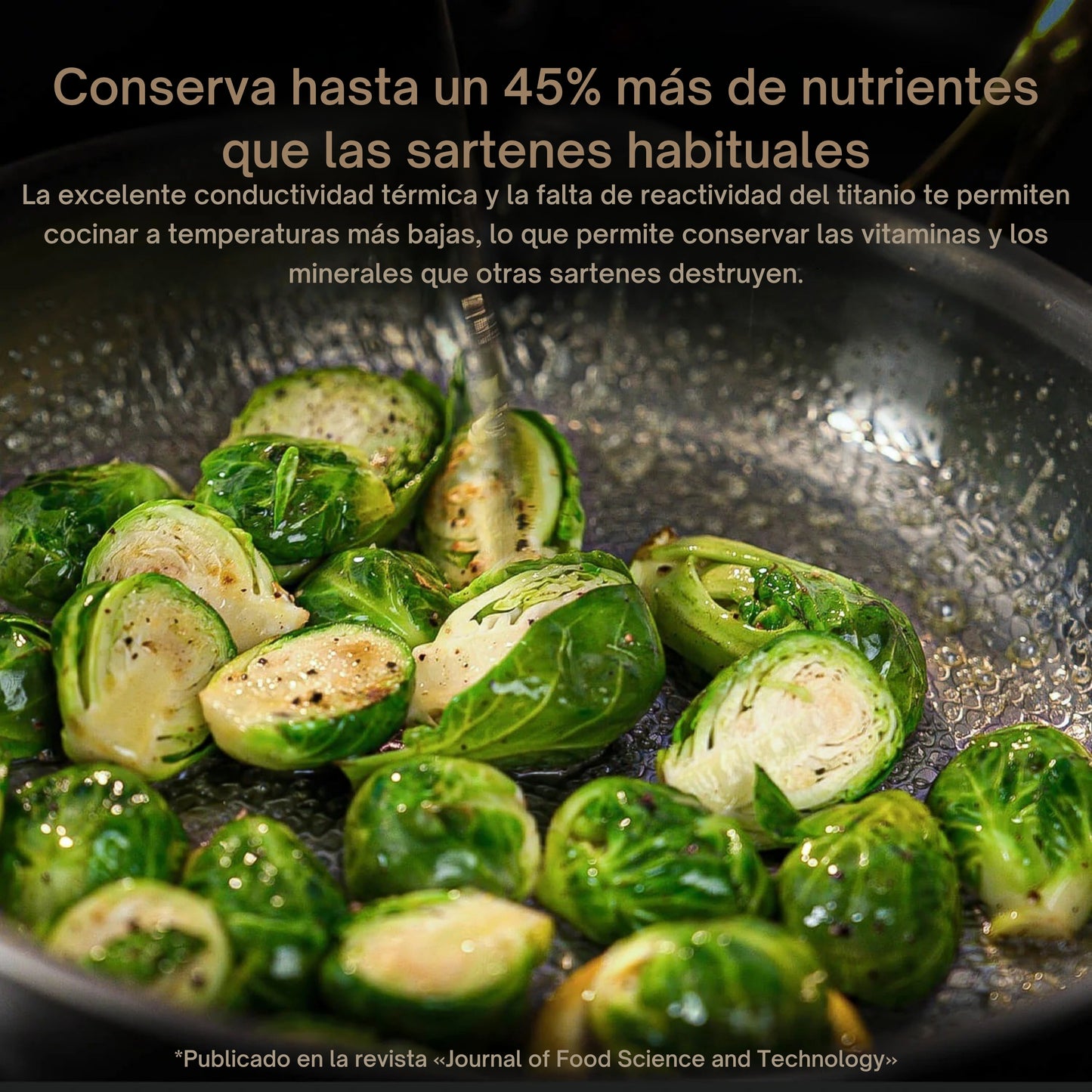 TitaniumFlame® Sartén Clásica Pro 2.0 de Titanio Puro