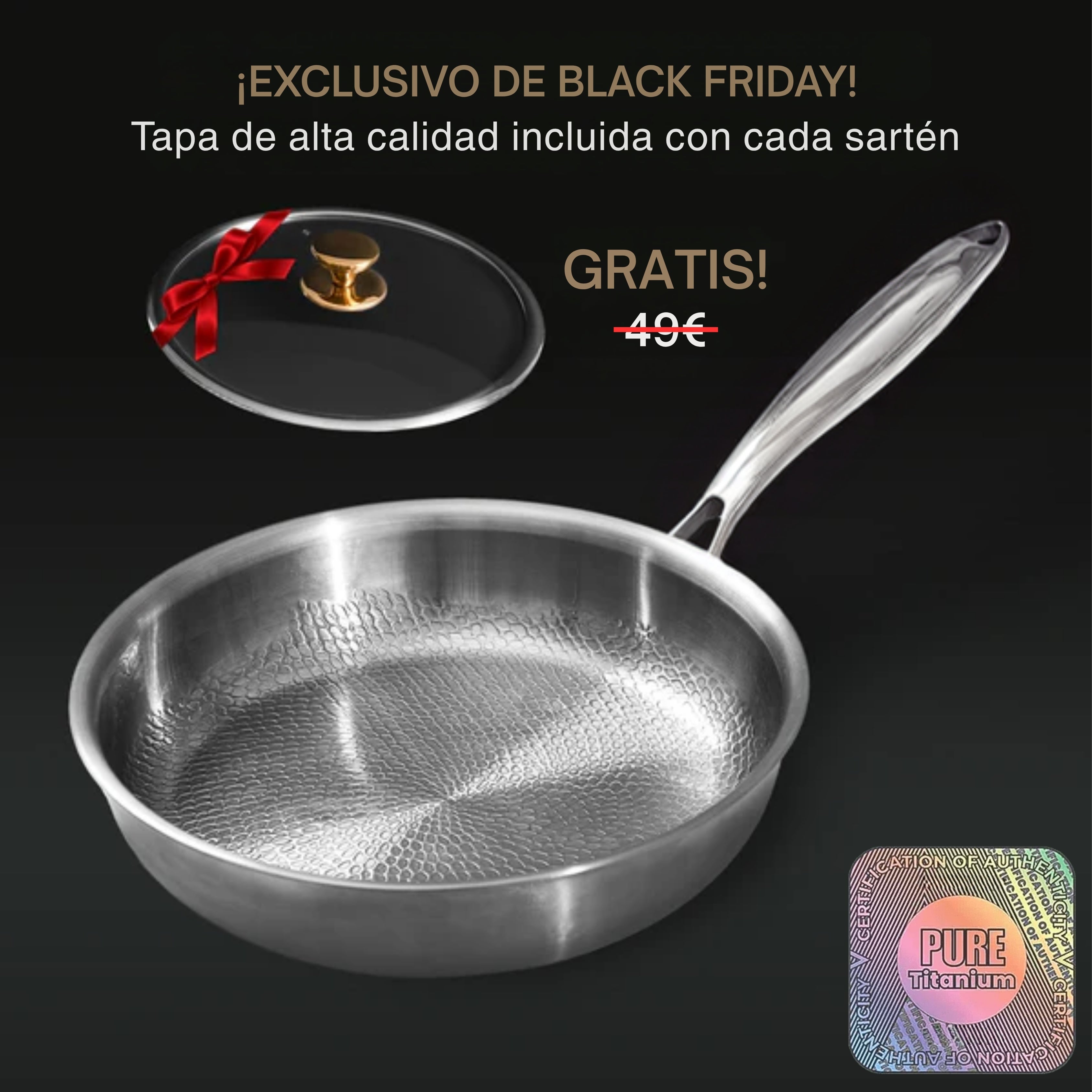 TitaniumFlame Sartén Pro 2.0 antiadherente