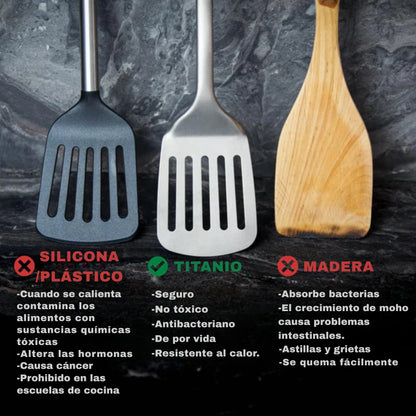 Utensilios TitaniumFlame de titanio 100% puro