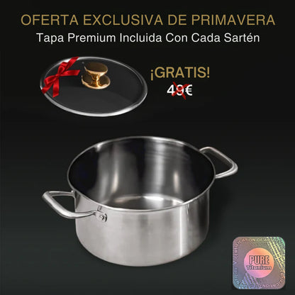 TitaniumFlame® Olla de Titanio Puro