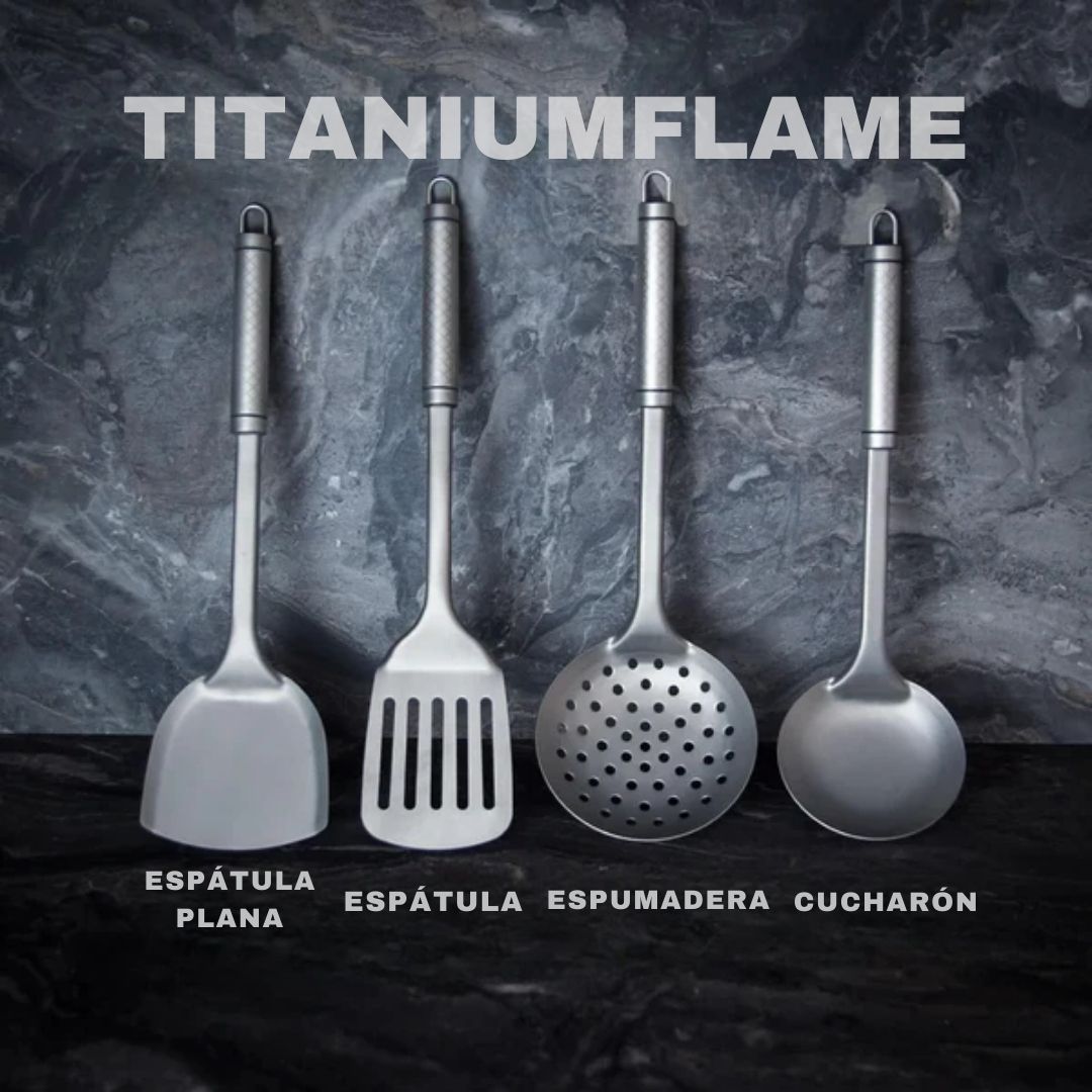 Utensilios TitaniumFlame de titanio 100% puro