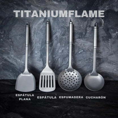 Utensilios TitaniumFlame de titanio 100% puro