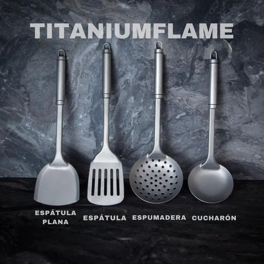 Utensilios TitaniumFlame de titanio 100% puro