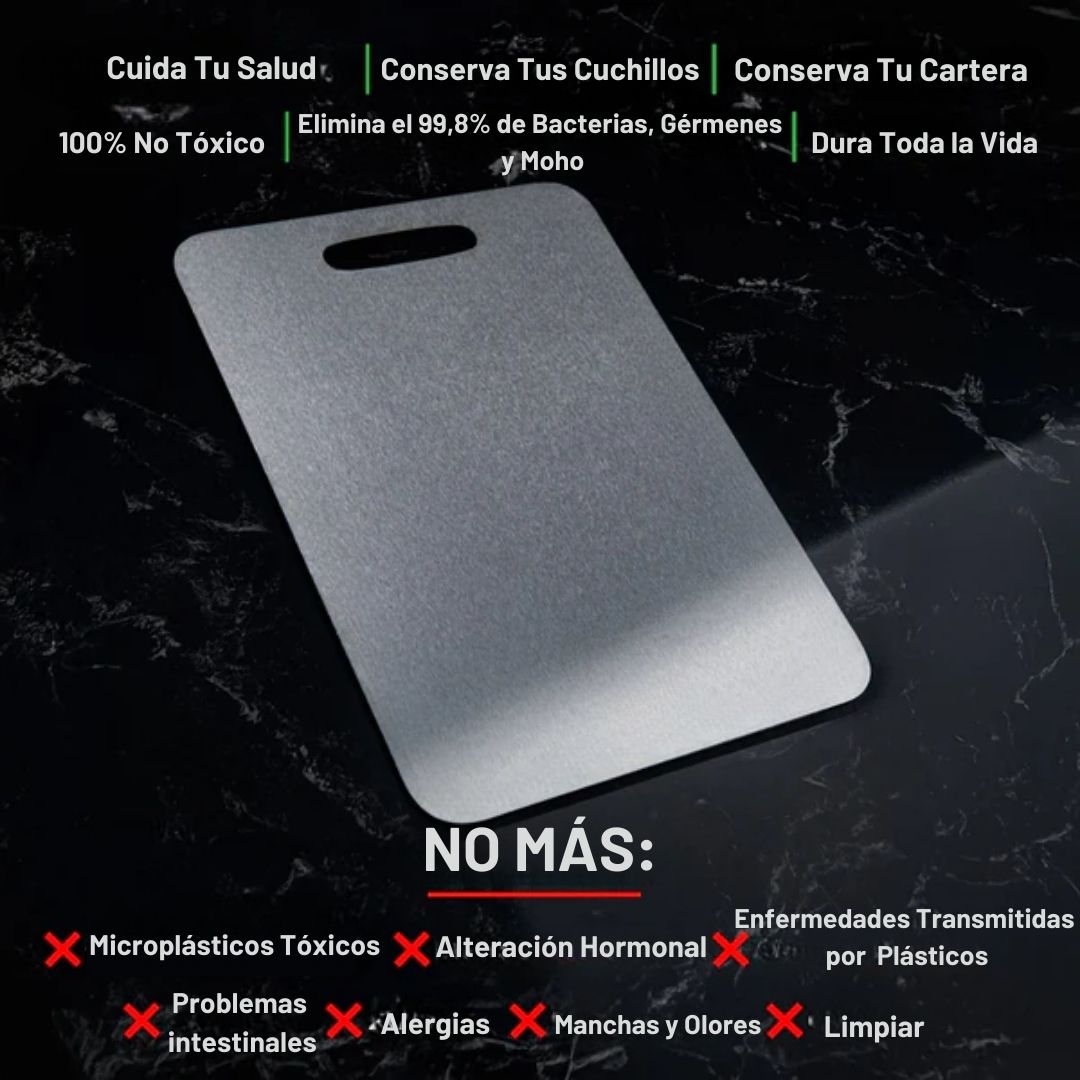 Tabla de cortar de titanio puro TitaniumFlame certificada - Diseño actualizado V2.0