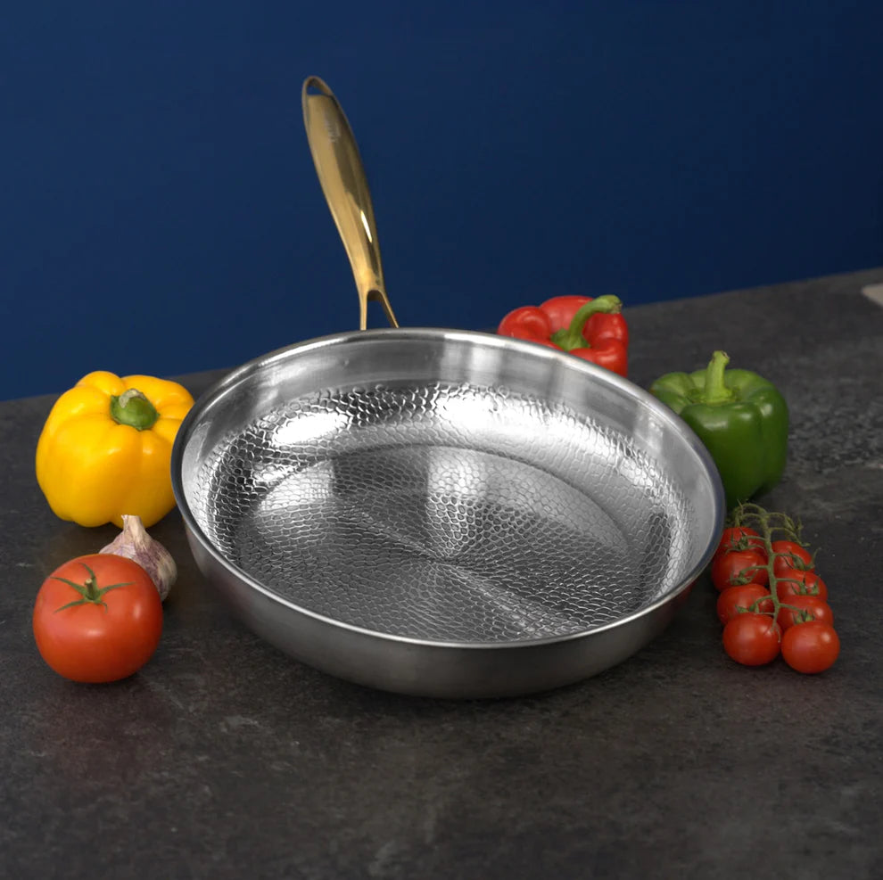 TitaniumFlame® Duo-Set klassischer Bratpfannen aus zertifiziertem reinem Titan