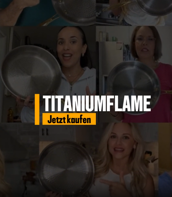 „Die TitaniumFlame Pfanne erhitzt sich sehr sch...