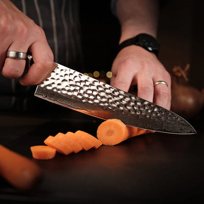Cuchillos Chef TitaniumFlame® Raijin Damasco