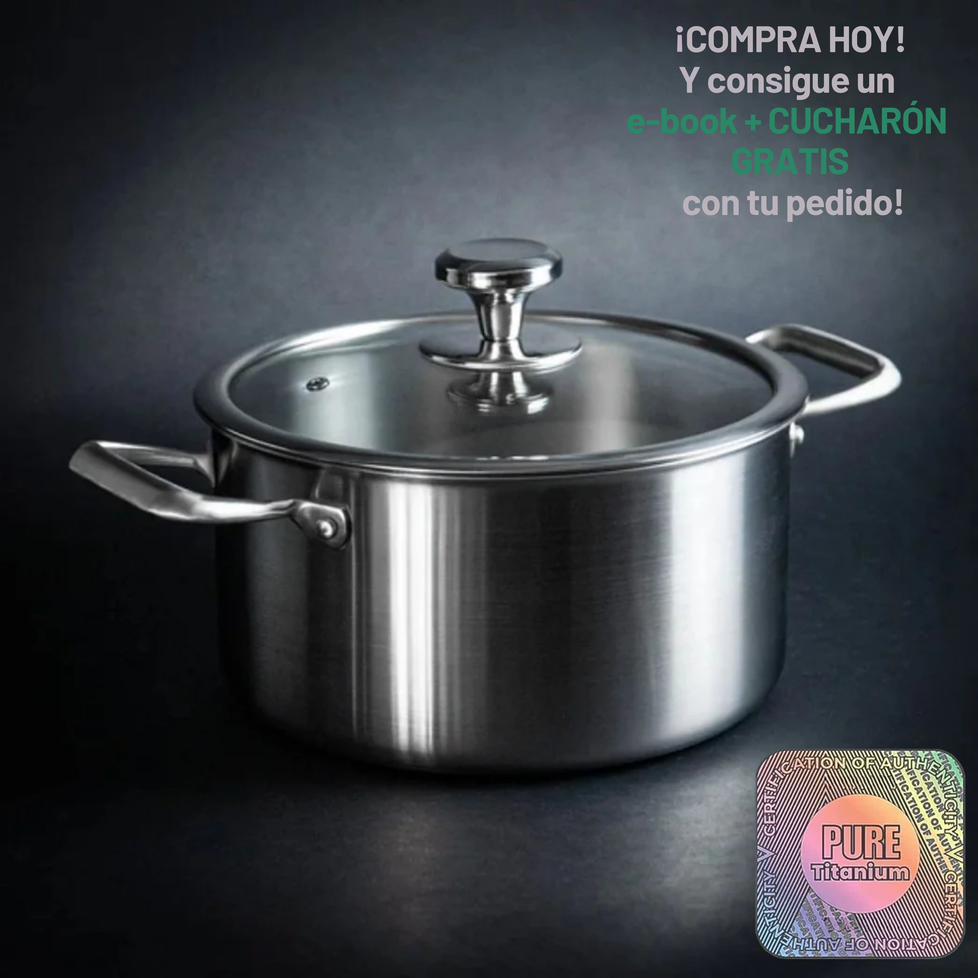 Olla de Titanio Puro TitaniumFlame