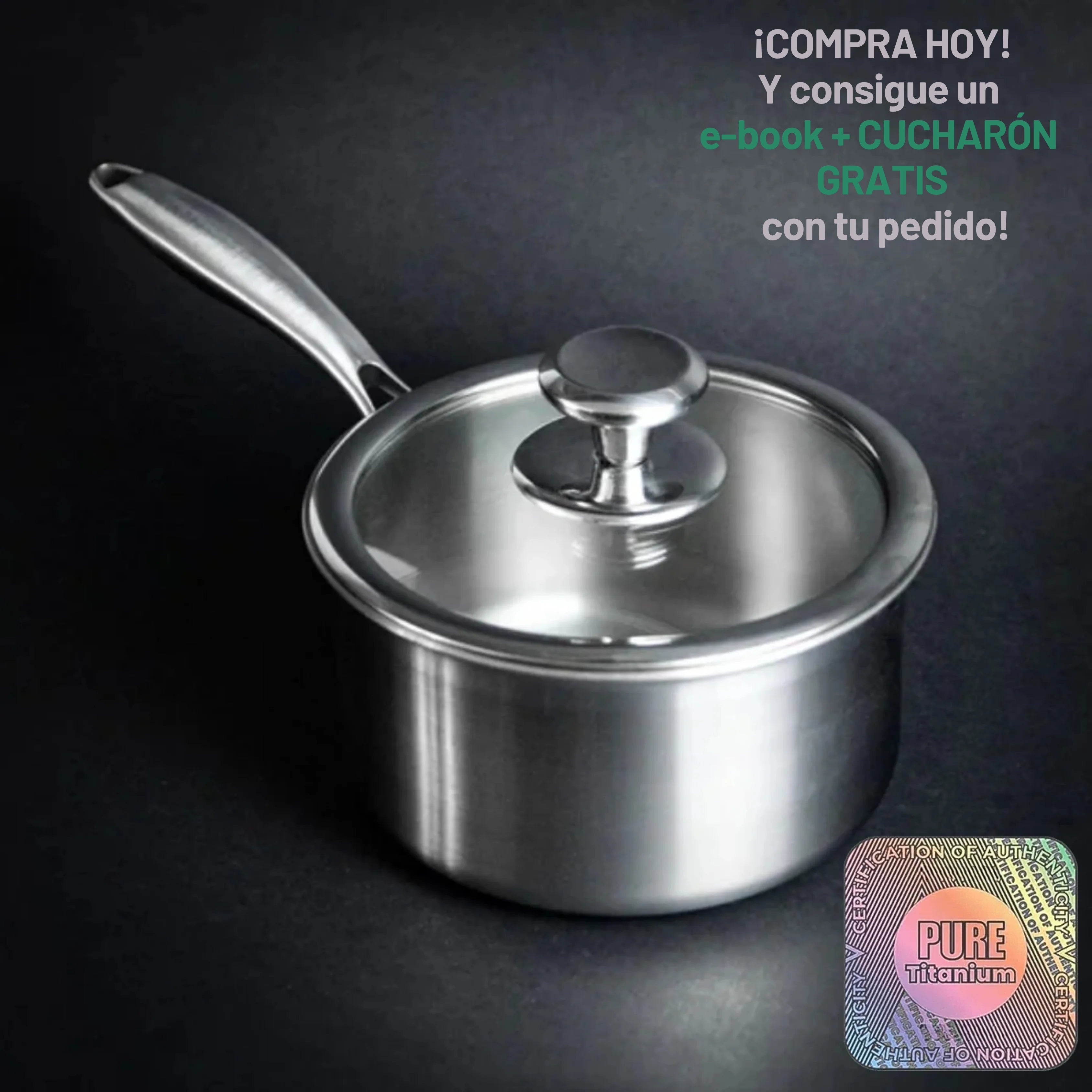 Olla de Titanio Puro TitaniumFlame