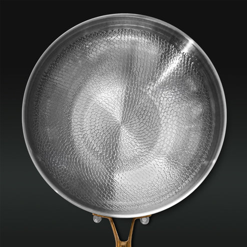 TitaniumFlame® Wok Pro de Titanio Puro Certificado | 30 cm